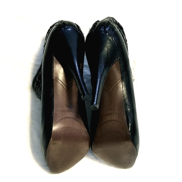 Enzo Angiolini Leather Studded Heeled Booties - Picture 6 of 7